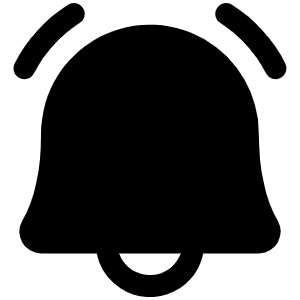 Bell Ringing Fill Icon from Phosphor Fill Set