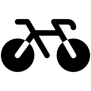 Bicycle Fill Icon from Phosphor Fill Set