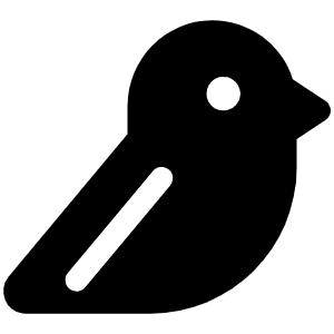 Bird Fill Icon from Phosphor Fill Set