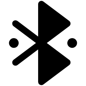 Bluetooth Connected Fill Icon from Phosphor Fill Set