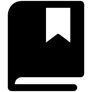 Book Bookmark Fill Icon from Phosphor Fill Set