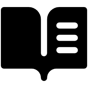 Book Open Text Fill Icon from Phosphor Fill Set