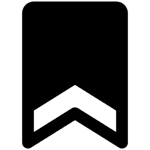 Bookmark Fill Icon from Phosphor Fill Set