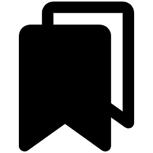 Bookmarks Fill Icon from Phosphor Fill Set