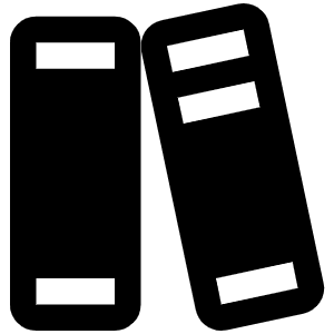 Books Fill Icon from Phosphor Fill Set