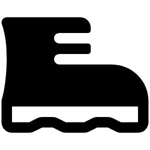 Boot Fill Icon from Phosphor Fill Set