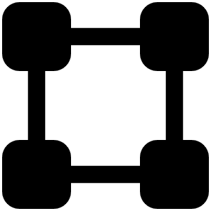 Bounding Box Fill Icon from Phosphor Fill Set