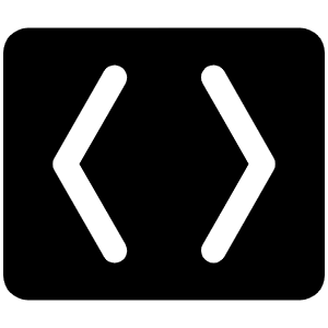 Brackets Angle Fill Icon from Phosphor Fill Set