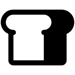 Bread Fill Icon from Phosphor Fill Set