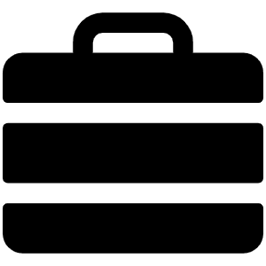 Briefcase Metal Fill Icon from Phosphor Fill Set