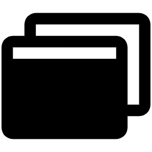 Browsers Fill Icon from Phosphor Fill Set