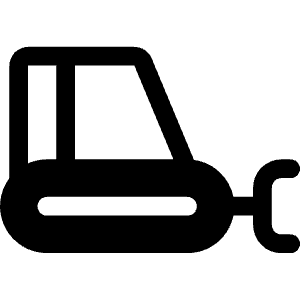 Bulldozer Fill Icon from Phosphor Fill Set