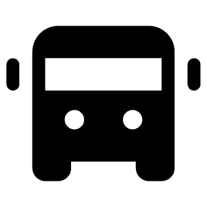 Bus Fill Icon from Phosphor Fill Set