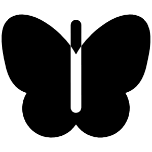 Butterfly Fill Icon from Phosphor Fill Set