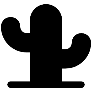 Cactus Fill Icon from Phosphor Fill Set