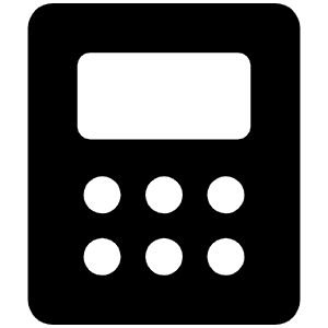 Calculator Fill Icon from Phosphor Fill Set