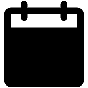 Calendar Blank Fill Icon from Phosphor Fill Set