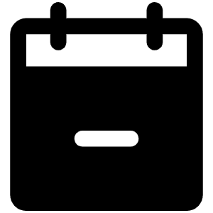 Calendar Minus Fill Icon from Phosphor Fill Set