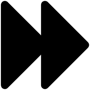 Caret Double Right Fill Icon from Phosphor Fill Set