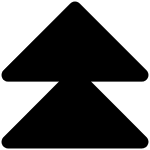 Caret Double Up Fill Icon from Phosphor Fill Set