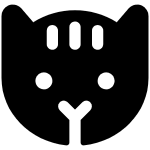 Cat Fill Icon from Phosphor Fill Set