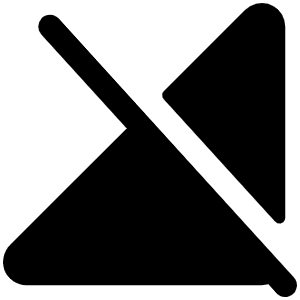 Cell Signal Slash Fill Icon from Phosphor Fill Set