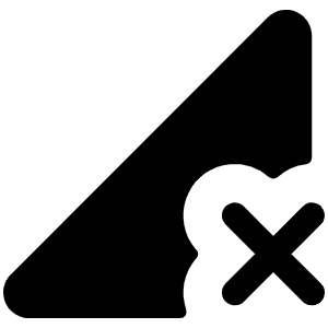 Cell Signal X Fill Icon from Phosphor Fill Set
