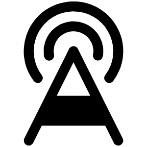 Cell Tower Fill Icon from Phosphor Fill Set