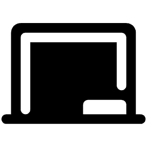 Chalkboard Fill Icon from Phosphor Fill Set