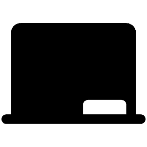 Chalkboard Simple Fill Icon from Phosphor Fill Set