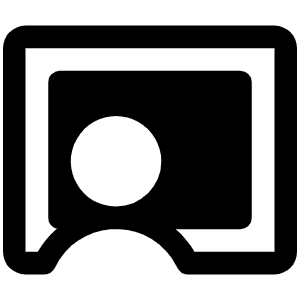 Chalkboard Teacher Fill Icon from Phosphor Fill Set