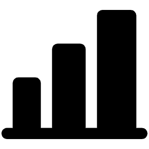 Chart Bar Fill Icon from Phosphor Fill Set