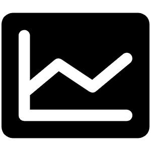 Chart Line Fill Icon from Phosphor Fill Set