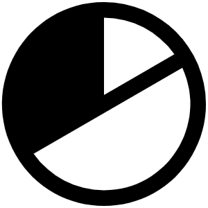 Chart Pie Fill Icon from Phosphor Fill Set