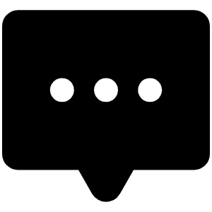 Chat Centered Dots Fill Icon from Phosphor Fill Set