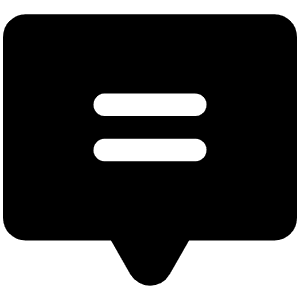Chat Centered Text Fill Icon from Phosphor Fill Set