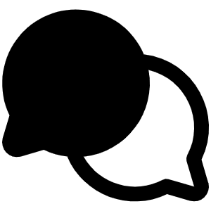 Chats Circle Fill Icon from Phosphor Fill Set