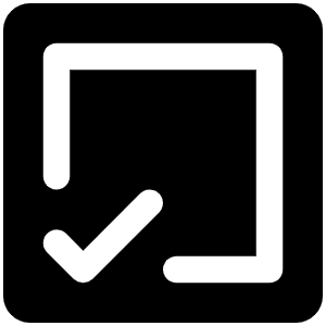 Check Square Offset Fill Icon from Phosphor Fill Set