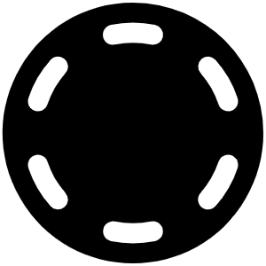Circle Dashed Fill Icon from Phosphor Fill Set