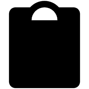 Clipboard Fill Icon from Phosphor Fill Set