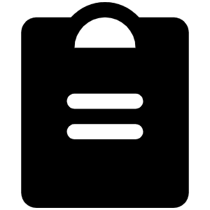 Clipboard Text Fill Icon from Phosphor Fill Set