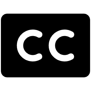 Closed Captioning Fill Icon from Phosphor Fill Set