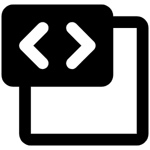 Code Block Fill Icon from Phosphor Fill Set