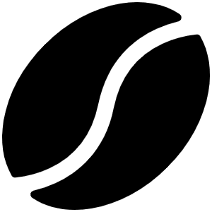 Coffee Bean Fill Icon from Phosphor Fill Set