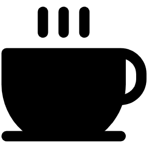 Coffee Fill Icon from Phosphor Fill Set