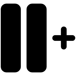 Columns Plus Right Fill Icon from Phosphor Fill Set