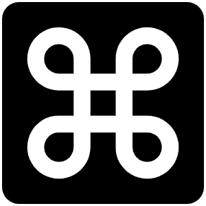 Command Fill Icon from Phosphor Fill Set