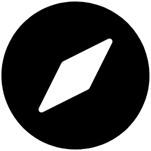 Compass Fill Icon from Phosphor Fill Set