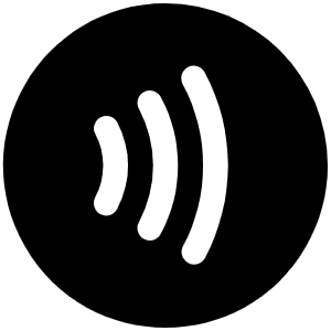 Contactless Payment Fill Icon from Phosphor Fill Set
