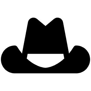 Cowboy Hat Fill Icon from Phosphor Fill Set